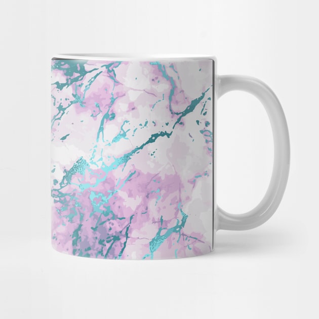 Marble Pattern Aesthetic Purple Blue Teal by jodotodesign